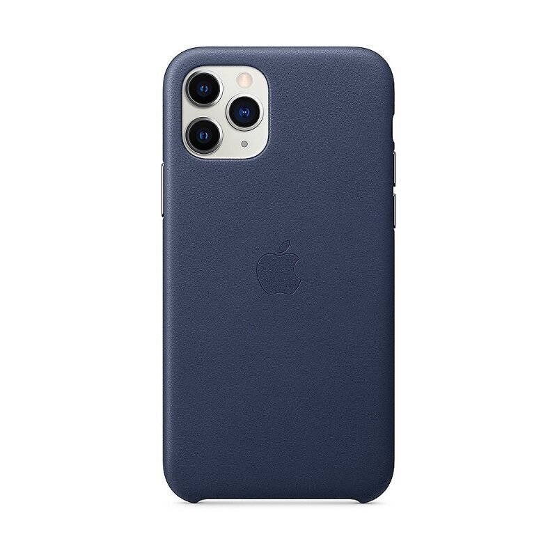 Apple iPhone 11 Pro Leather Cover Midnight Blue hinta ja tiedot | Puhelimen kuoret ja kotelot | hobbyhall.fi