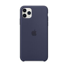 Apple iPhone 11 Pro Max Silicone Cover Midnight Blue hinta ja tiedot | Puhelimen kuoret ja kotelot | hobbyhall.fi