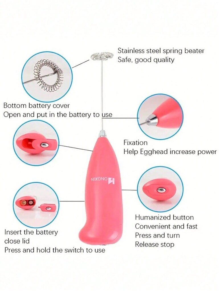 Maidonvaahdotin, munavatkain, kermakakkuvispilä ruostumaton teräs johdoton sähköinen vaahdotuskone kahville hinta ja tiedot | Intiimipesutuotteet | hobbyhall.fi