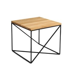 Sohvapöytä MEMO SOLID WOOD 50, musta puu hinta ja tiedot | Sohvapöydät | hobbyhall.fi