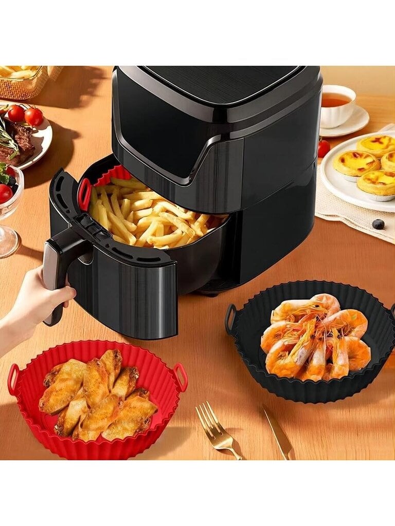 Air Fryer -uunipelti: erityinen grillipelti, uudelleen käytettävä kulho, tarttumaton matto ja paksunnettu silikonipelti – täydellinen lämmitykseen ja leivontaan! hinta ja tiedot | Intiimipesutuotteet | hobbyhall.fi