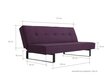 Sohva Sleek, 177x55x80 cm, violetti hinta ja tiedot | Sohvat ja vuodesohvat | hobbyhall.fi