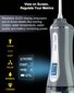 MySmile Tehokas johdoton 350 ml Water Flosser Kannettava OLED-näytöllinen suuhuuhtelulaite, jossa on 5 painetilaa, 8 vaihdettavaa suutinta ja säilytyspussi hinta ja tiedot | Intiimipesutuotteet | hobbyhall.fi