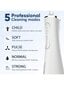 MySmile Water Dental Flosser hampaille Langaton suuhuuhtelulaite 5 puhdistustilaa 4 vaihdettavaa suutinkärkeä IPX 7 vedenpitävä USB ladattava vesihammashoito hinta ja tiedot | Intiimipesutuotteet | hobbyhall.fi