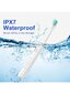 Seago Sonic sähköhammasharja 5 tilaa ja 8 vaihtoharjaspäätä Smart Timer 30s vyöhykkeen vaihtomuistutus hampaiden puhdistus IPX7 vedenpitävä Type C Chargi hinta ja tiedot | Intiimipesutuotteet | hobbyhall.fi