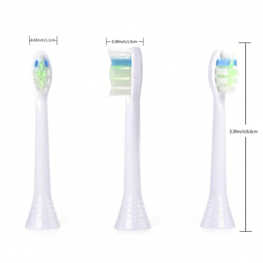 8,6 cm / 3,39 tuumaa 1,1 cm / 0,43 tuumaa 1,5 cm / 0,59 tuumaa Vaihtohammasharjan päät sähköhammasharjalle, pehmeät harjakset kotikäyttöön ja ammattipuhdistukseen, kuka hinta ja tiedot | Intiimipesutuotteet | hobbyhall.fi