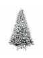 5 FT Flocked Keinotekoinen joulukuusi, Flocked Holiday Joulumänty Pinne kanssa, Snow Flocked Xmas Tree, Party Dration 600 Branch Tips Vahvistettu M hinta ja tiedot | Intiimipesutuotteet | hobbyhall.fi