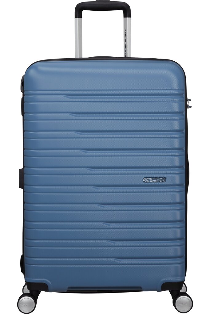 American Tourister Flashline Spinner Black M, 67 cm, sininen hinta ja tiedot | Matkalaukut ja matkakassit | hobbyhall.fi