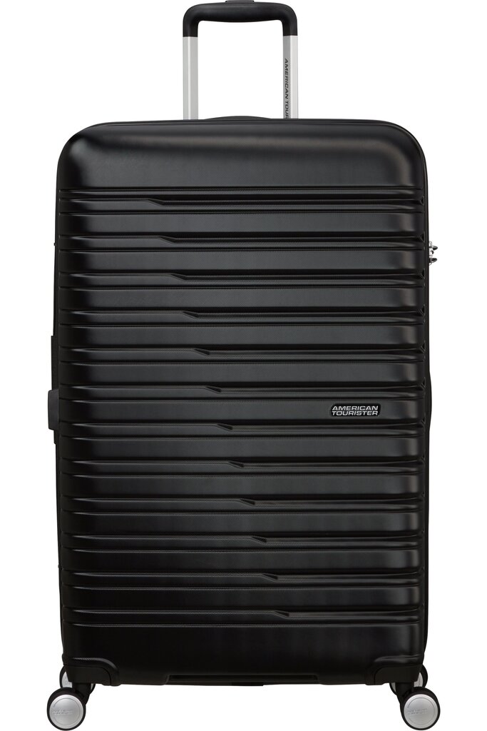 American Tourister Flashline Spinner Black L 78 cm, musta hinta ja tiedot | Matkalaukut ja matkakassit | hobbyhall.fi