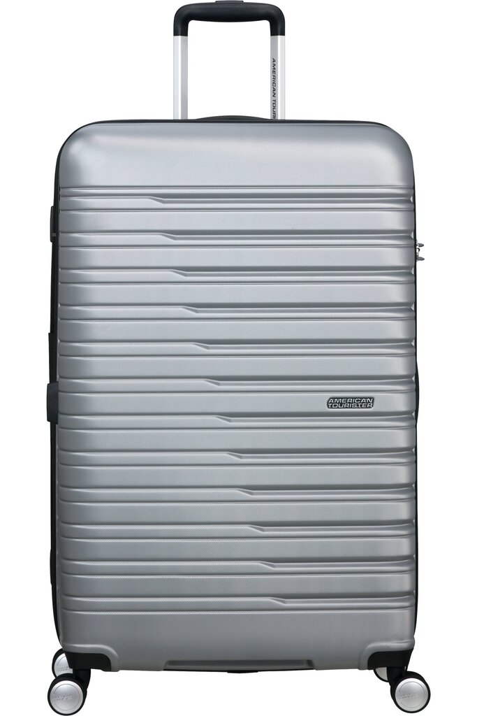 American Tourister Flashline Spinner Black L 78 cm, harmaa hinta ja tiedot | Matkalaukut ja matkakassit | hobbyhall.fi