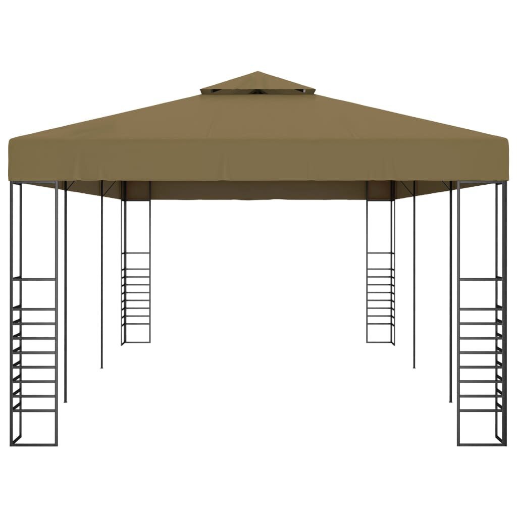 vidaXL Huvimaja 6x3x2,7 m ruskeanharmaa 180 g/m² hinta ja tiedot | Puutarhapaviljongit | hobbyhall.fi