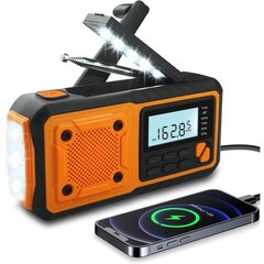 Uusi n?dradio, 4000mAh Power Bank Solar H?ndsving-radio, AM/FM/WB/og Alert b?rbar vejrradio-WELLNGS-WELLNGS hinta ja tiedot | Kelloradiot ja herätyskellot | hobbyhall.fi