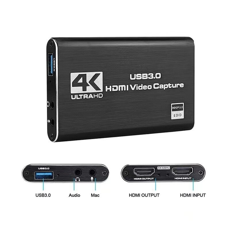 4K HDMI USB 3.0 -videokaappauskortti hinta ja tiedot | Adapterit | hobbyhall.fi