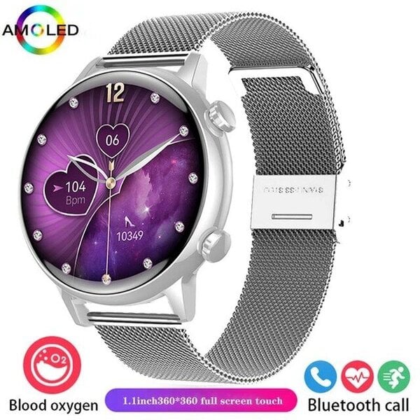 Uusi HK39 Adult's Smartwatch 2024 18MM HD Screen NFC Bluetooth Call Vedenpitävä aikuisten älykello Android IOS:lle