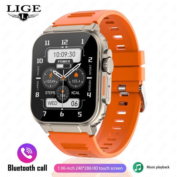 Uusi 600 mAh Smart Watch Ultra Watch Adult Bluetooth Call TWS Local Music Urheilukello 2,0 tuumaa IP68 vedenpitävä Ultra Smart Watch