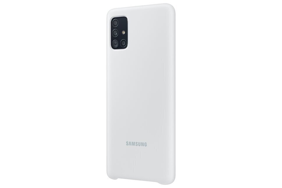 SAMSUNG SILICONE COVER A51 WHITE hinta ja tiedot | Puhelimen kuoret ja kotelot | hobbyhall.fi