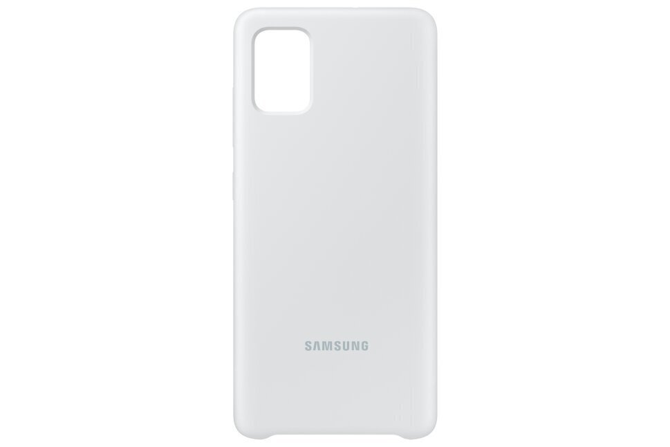 SAMSUNG SILICONE COVER A51 WHITE hinta ja tiedot | Puhelimen kuoret ja kotelot | hobbyhall.fi