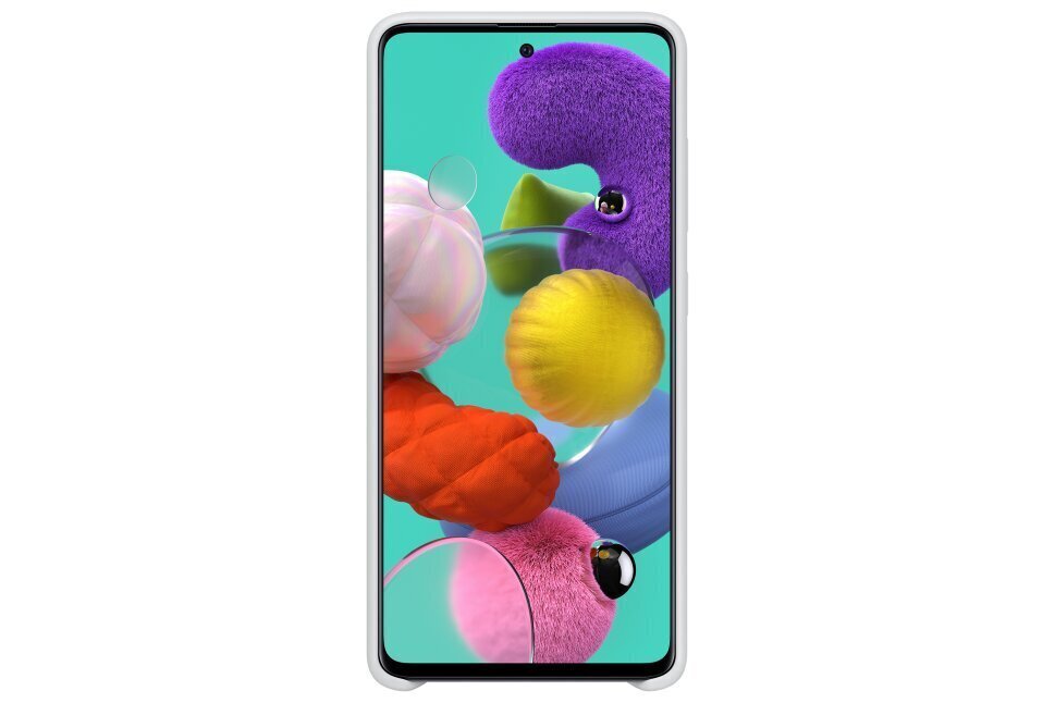 SAMSUNG SILICONE COVER A51 WHITE hinta ja tiedot | Puhelimen kuoret ja kotelot | hobbyhall.fi