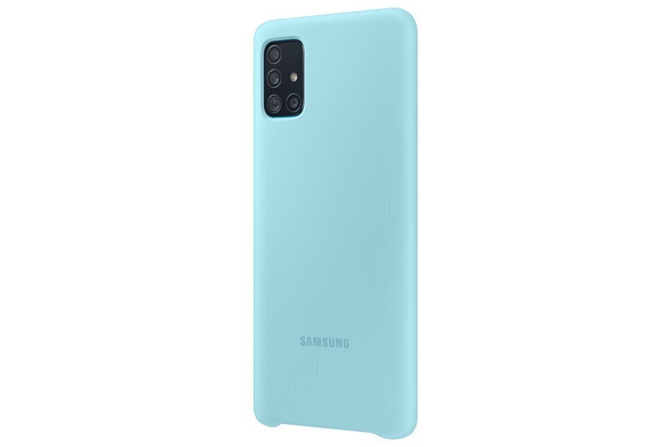 SAMSUNG SILICONE COVER A51 BLUE hinta ja tiedot | Puhelimen kuoret ja kotelot | hobbyhall.fi