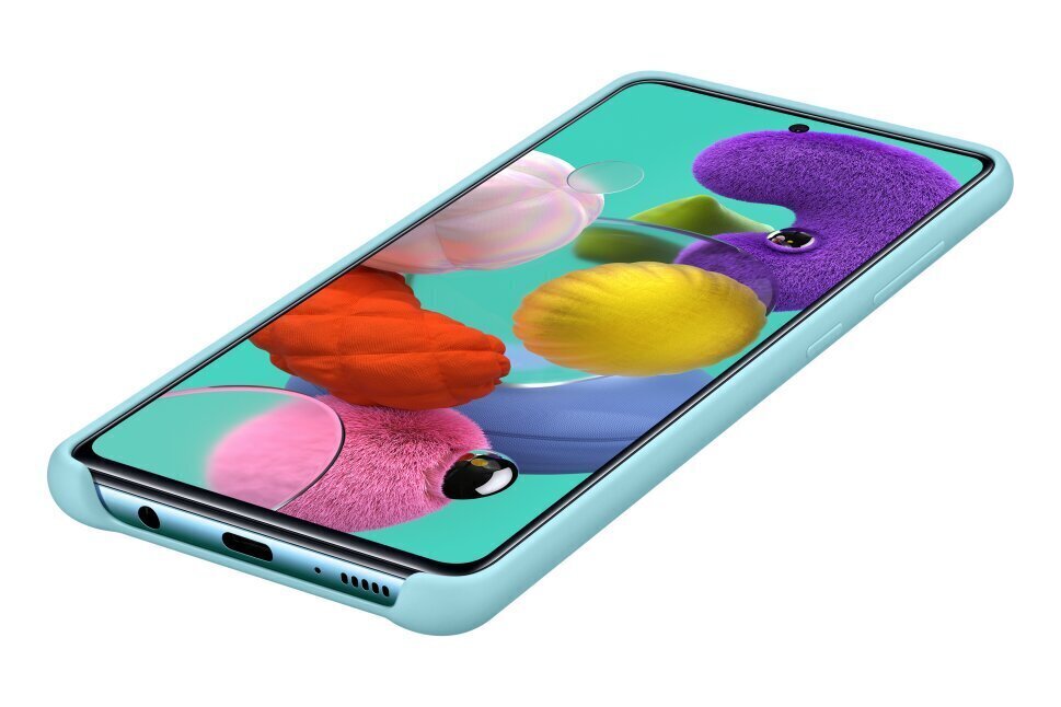 SAMSUNG SILICONE COVER A51 BLUE hinta ja tiedot | Puhelimen kuoret ja kotelot | hobbyhall.fi