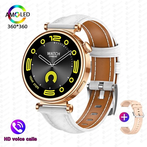 Kellolle 4 MINI Uusi 360*360 HD Smart Watch GPS-seuranta syke veren happi Bluetooth-puhelu NFC-älykellot aikuisten 41mm