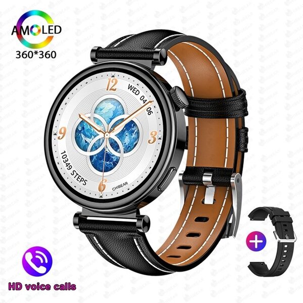 Kellolle 4 MINI Uusi 360*360 HD Smart Watch GPS-seuranta syke veren happi Bluetooth-puhelu NFC-älykellot aikuisten 41mm