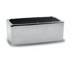 Keraaminen ruukku Kuu 38x16 x 13(K) cm, suorakaiteen muotoinen, hopea hinta ja tiedot | Kukkaruukut | hobbyhall.fi