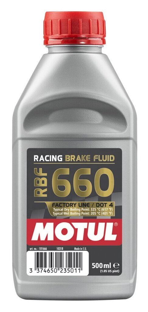 Jarruneste Motul RBF660 (DOT 4), 500 ml (101666) hinta ja tiedot | Voiteluöljyt ja -nesteet | hobbyhall.fi