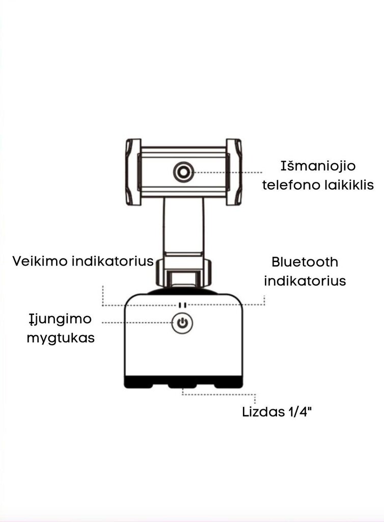 Älykäs robottioperaattori, väri musta hinta ja tiedot | Puhelintelineet | hobbyhall.fi