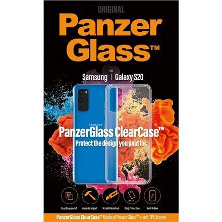 PanzerGlass ClearCase Samsung Galaxy S20 hinta ja tiedot | Puhelimen kuoret ja kotelot | hobbyhall.fi
