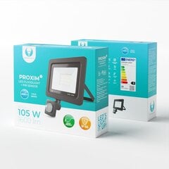 Kohdevalo LED PROXIM II 20W 6000K PIR IP66 Forever Light, musta hinta ja tiedot | Puutarha- ja ulkovalot | hobbyhall.fi