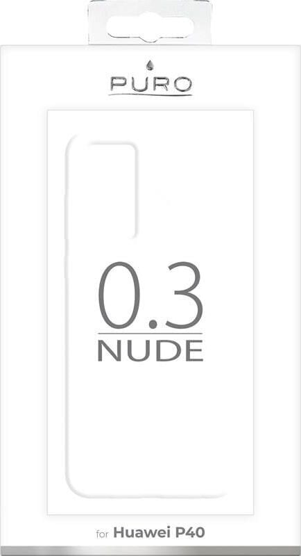 Puro Cover 03 Nude, Huawei P40, läpinäkyvä hinta ja tiedot | Puhelimen kuoret ja kotelot | hobbyhall.fi