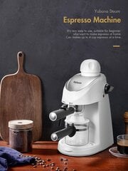 Yabano-espressokeitin, 3,5 baarin espressokahvinkeitin, espresso- ja cappuccino-keitin maidonvaahdottimella, espressokeitin höyrystimellä, musta hinta ja tiedot | Intiimipesutuotteet | hobbyhall.fi