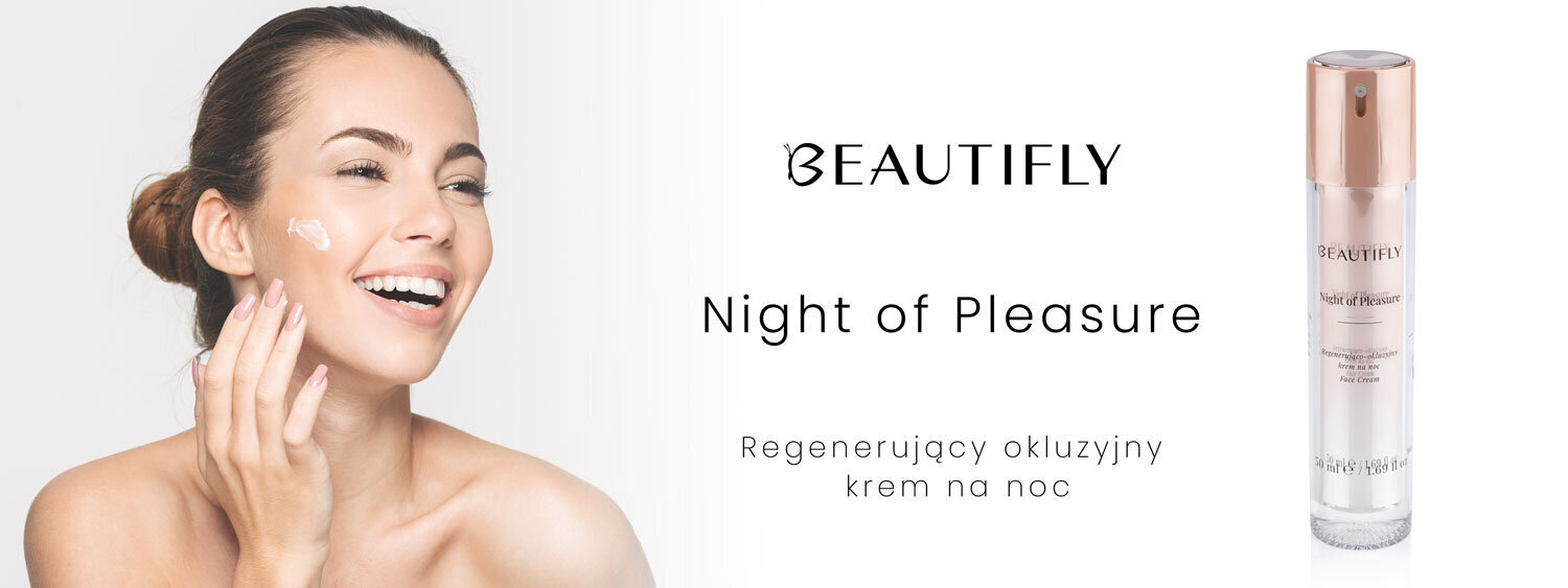 Regeneroiva ja peittävä yövoide Beutifly Night of Pleasure, 50 ml hinta ja tiedot | Kasvovoiteet | hobbyhall.fi