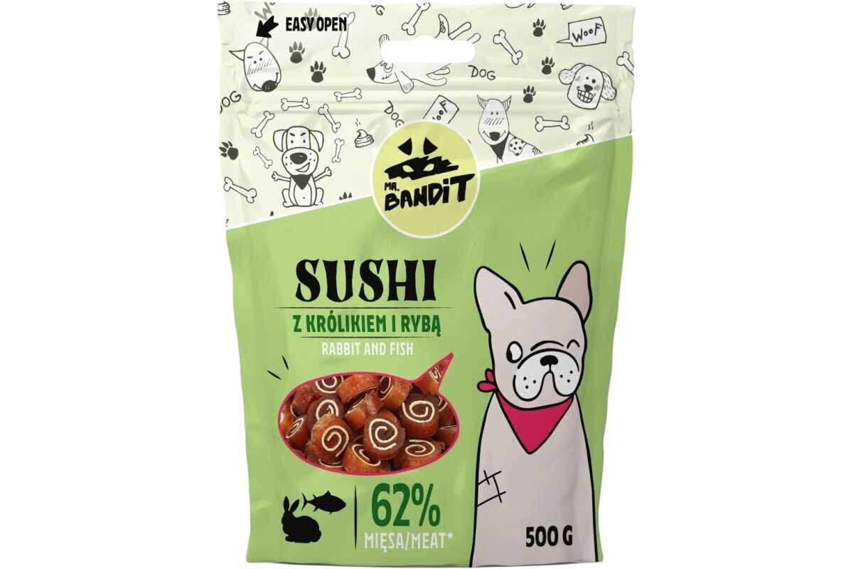 Mr. Bandit Sushi koiranherkku, 500 g hinta ja tiedot | Koiran herkut | hobbyhall.fi