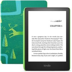 Amazon Kindle Paperwhite Kids 16GB 11th Gen, smaragdimetsä hinta ja tiedot | E-kirjojen lukulaitteet | hobbyhall.fi