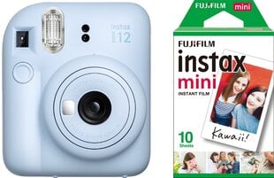 Fujifilm Instax Mini 12, pastellinsininen + filmi hinta ja tiedot | Videokamerat | hobbyhall.fi