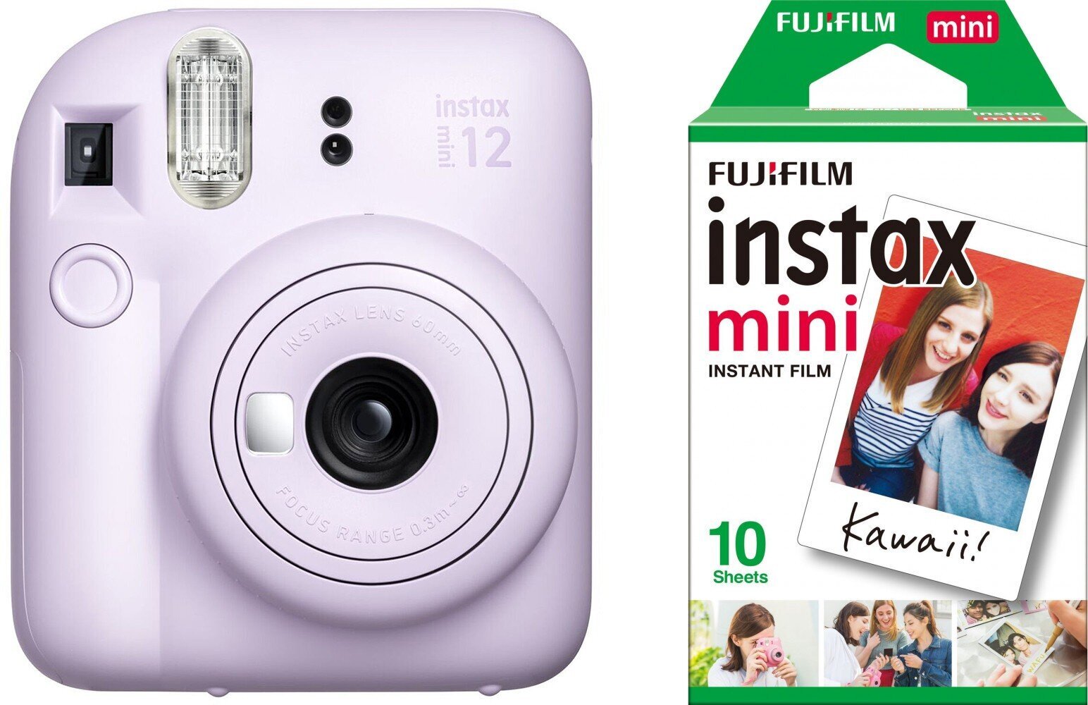 Fujifilm Instax Mini 12, lila lila + kalvo hinta ja tiedot | Videokamerat | hobbyhall.fi