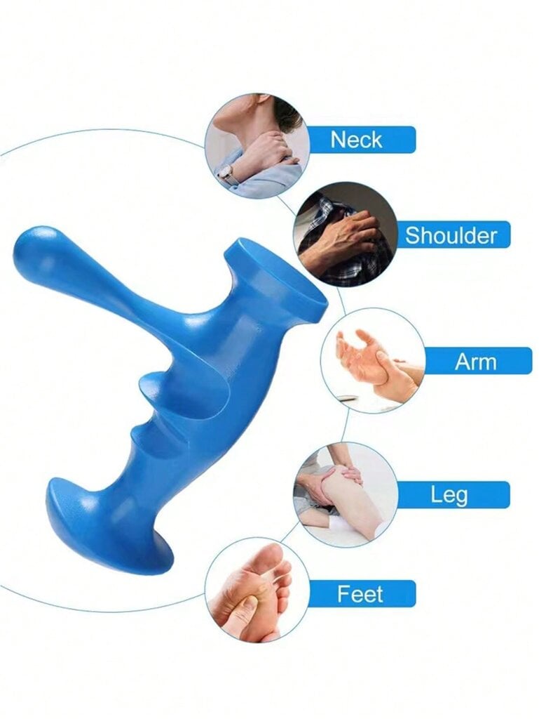 1 kpl Sininen Body Massager Point Trigger -hierontatyökalut Vartalolihasten hierontatyökalu kylpyyn jalan kaulan kasvojen taakse hinta ja tiedot | Intiimipesutuotteet | hobbyhall.fi