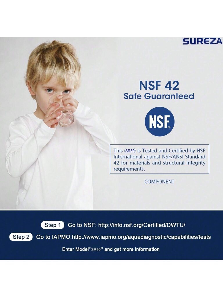 SUREZA-suodattimien vaihto DA97-17376B-vesisuodattimelle, NSF 42 Yhteensopiva seuraavien kanssa: Samsung HAF-QIN, HAF-QIN/EXP, DA97-08006C, RF23M8070SG, RF23M8070SR, R hinta ja tiedot | Intiimipesutuotteet | hobbyhall.fi