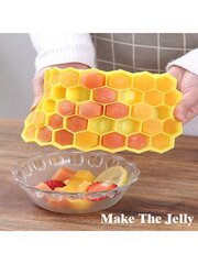 1 kpl Creative Honeycomb Design -jäätarjotin kannella, 37 ritilää itse tehty jääkuutio ja hyytelömuotti, kotitalousjäätelölaatikko vauvanruokaa varten hinta ja tiedot | Intiimipesutuotteet | hobbyhall.fi