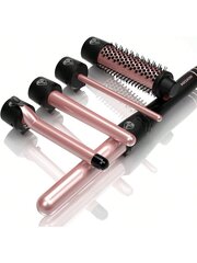 KiharrusrautasettiYONGSTYLE 5 in 1 Curling Wand Vaihdettavat keraamiset tynnyrit 0,35-1,25 ja lämpöharja Kiharrin, Heat Up Hiusten kiharrin, Prot hinta ja tiedot | Intiimipesutuotteet | hobbyhall.fi