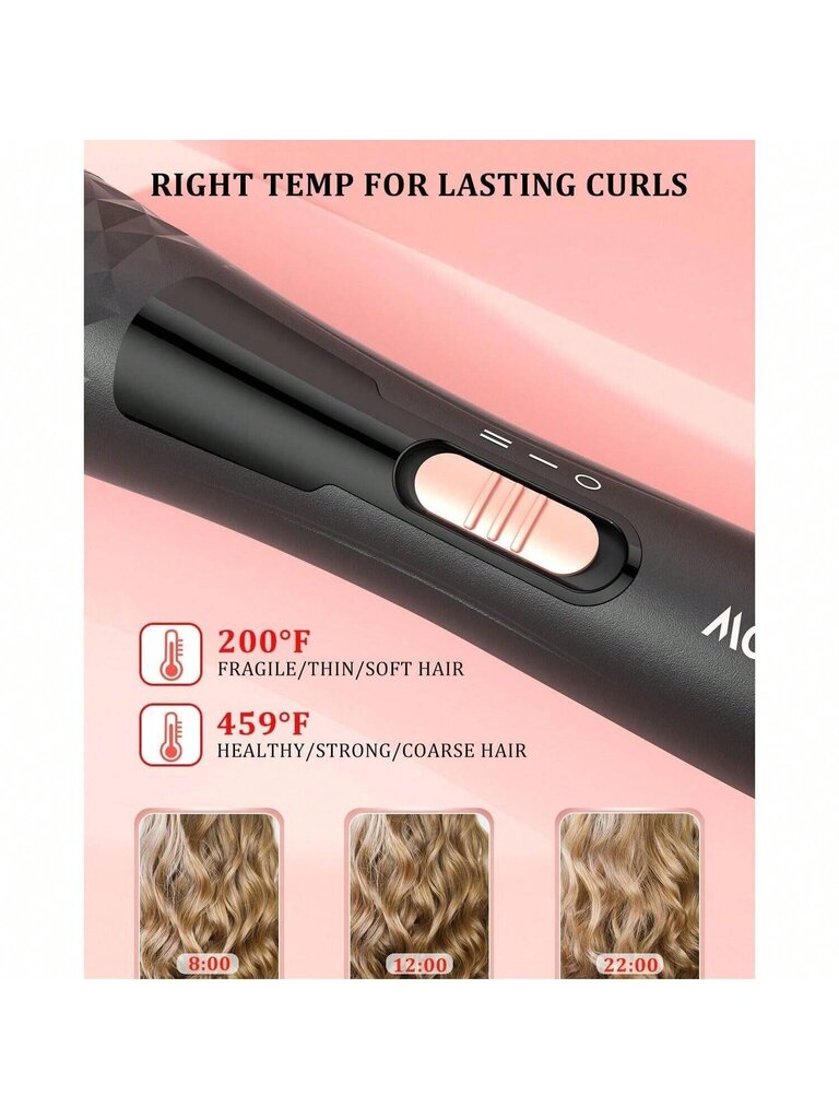 KiharrusrautasettiYONGSTYLE 5 in 1 Curling Wand Vaihdettavat keraamiset tynnyrit 0,35-1,25 ja lämpöharja Kiharrin, Heat Up Hiusten kiharrin, Prot hinta ja tiedot | Intiimipesutuotteet | hobbyhall.fi