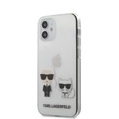 Karl Lagerfeld Karl & Choupette Apple iPhone 12 Mini -kotelo, läpinäkyvä. hinta ja tiedot | Puhelimen kuoret ja kotelot | hobbyhall.fi