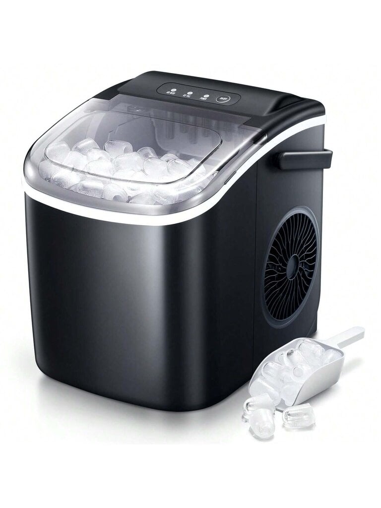 Havato Ice Makersin työtaso, kannettava jääpalakone itsepuhdistuvalla, 26,5 lbs/24 h, 6 min/9 kpl Bullet Ice, jääkauha ja kori, kädessä pidettävä jääpalakone hinta ja tiedot | Intiimipesutuotteet | hobbyhall.fi