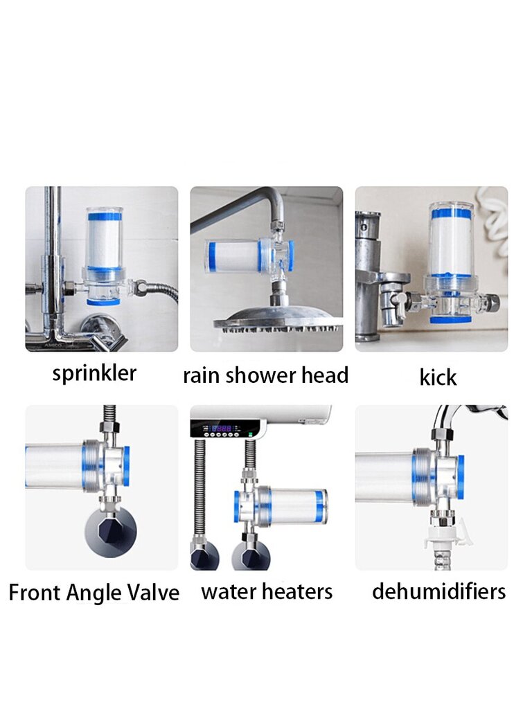 1 kpl esisuodatin kotitalous keittiö kylpyhuone hana vesihana vedenpuhdistus vedenlämmitin pesukone sateen suodatus hinta ja tiedot | Suihkupäät ja tarvikkeet | hobbyhall.fi