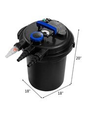 Costway Pond Pressure Bio Filter 4000GAL W/ 13W UV-sterilointivalo 10000L Koi Water hinta ja tiedot | Intiimipesutuotteet | hobbyhall.fi