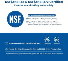 Hanan vedensuodatin, 320 gallonan hanaan kiinnitettävä vedensuodatusjärjestelmä vesijohtovedelle, NSF-sertifioitu, vähentää klooria ja vesipisaran huonoa makua hinta ja tiedot | Intiimipesutuotteet | hobbyhall.fi