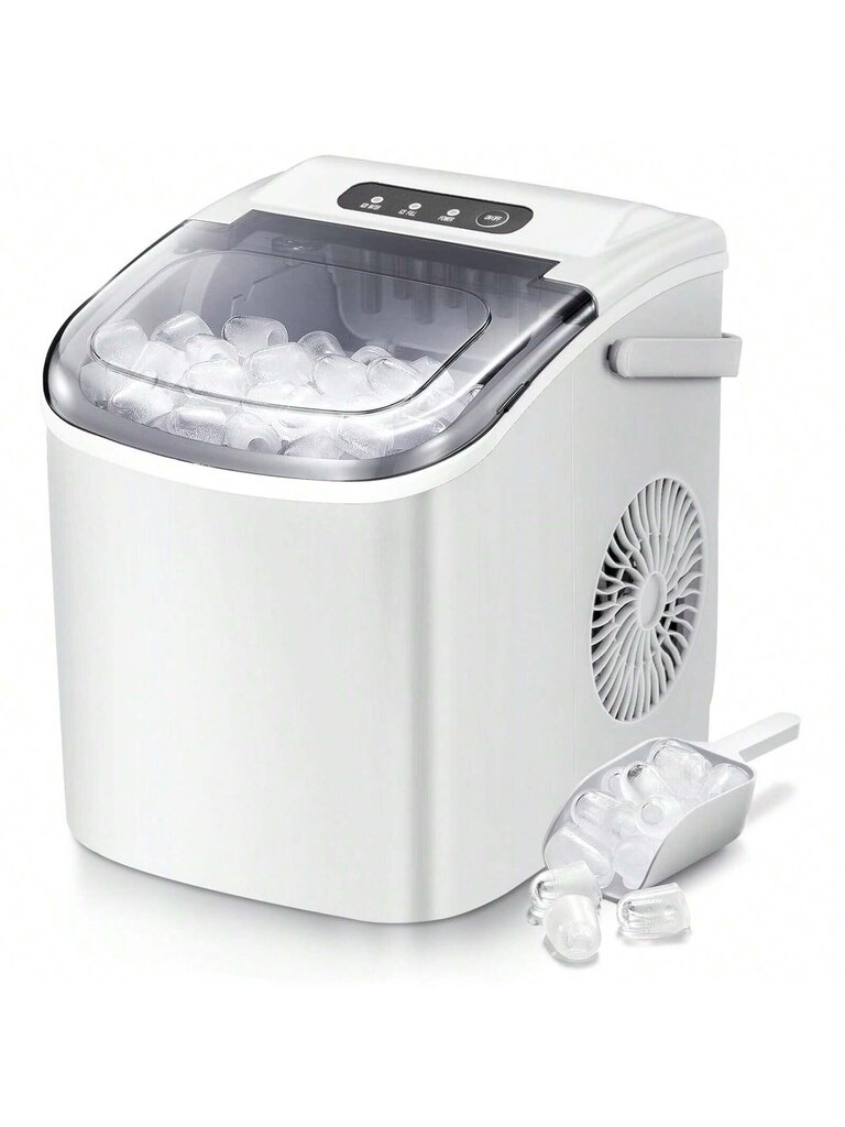 Havato Ice Makersin työtaso, kannettava jääpalakone itsepuhdistuvalla, 26,5 lbs/24 h, 6 min/9 kpl Bullet Ice, jääkauha ja kori, kädessä pidettävä jääpalakone hinta ja tiedot | Intiimipesutuotteet | hobbyhall.fi