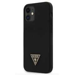 Apple iPhone 12 Mini Case Guess Metal Triangle Musta hinta ja tiedot | Puhelimen kuoret ja kotelot | hobbyhall.fi